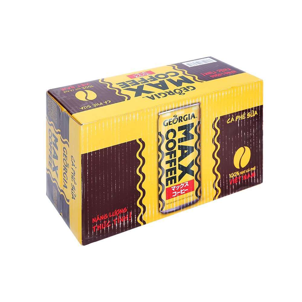 Thùng 24 lon cà phê sữa Georgia Max Coffee 235ml