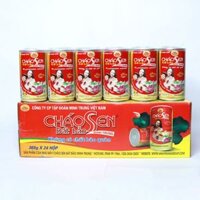 Thùng 24 lon cháo sen bát bảo Minh Trung 365g có đường/ không đường/ yến mạch