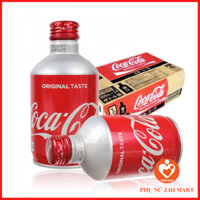 Thùng 24 Lon Cocacola Nhật Bản Chai Nhôm Nắp Vặn 300ML