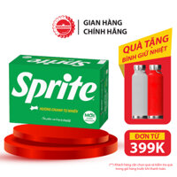 Thùng 24 Lon Mi-nhon Nước Giải Khát Có Gas Sprite Hương Chanh 235ml/lon Sale 4.4 Coca-Cola