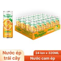 Thùng 24 lon nước cam ép Twister Tropicana 320ml