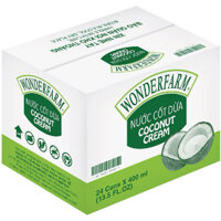 Thùng 24 lon nước cốt dừa Wonderfarm 400 ml