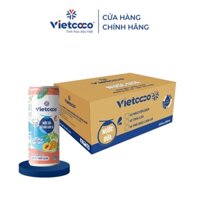 [THÙNG 24 LON]  Nước dừa trà đào cam sả Vietcoco 240ml