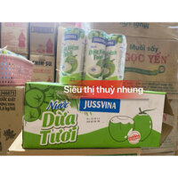 Thùng 24 lon nước dừa tươi JUSSVINA LON 330ml
