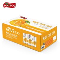 [Thùng 24 lon] Nước ép cam tươi Vinh Nghệ An (ít đường) Sản phẩm của Doveco Việt Nam