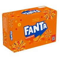 Thùng 24 Lon Nước Giải Khát Có Gas Fanta Cam 320ml/Lon