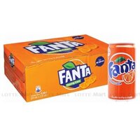 Thùng 24 Lon Nước Giải Khát Có Gas Fanta Cam 235ml/Lon
