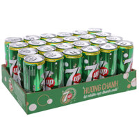 Thùng 24 lon nước ngọt 7 Up [7up] vị chanh 320ml