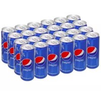 Thùng 24 lon nước ngọt có gas Pepsi (330ml)