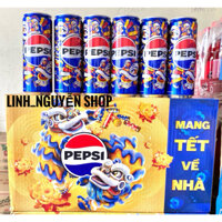 Thùng 24 lon Nước Ngọt Có Gaz Pepsi 350ml