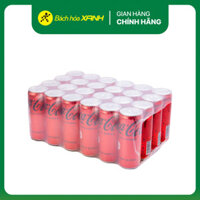 Thùng 24 lon nước ngọt Coca Cola Zero 320ml Bách Hóa Xanh