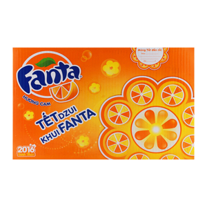 Thùng 24 lon nước ngọt Fanta hương cam 330ml