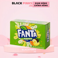 Thùng 24 lon nước ngọt Fanta hương soda kem trái cây lon 320ml
