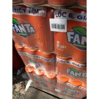 Thùng 24 lon nước ngọt Fanta cam Sleek lon 320ml