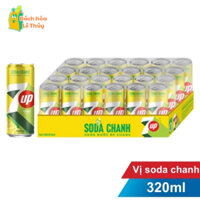 Thùng 24 lon nước ngọt soda chanh 7 Up 320ml