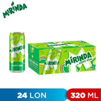 THÙNG 24 LON NƯỚC NGỌT VỊ SODA KEM MIRINDA 320ML