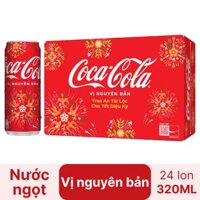 Thùng 24 lon nước ngọt COCACOLA lon 320ML