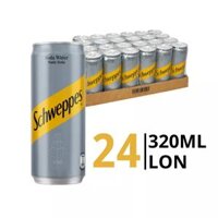 Thùng 24 lon nước soda Schweppes 320ml