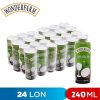 THÙNG 24 LON NƯỚC SỮA DỪA COCONUT JUICE WONDERFARM 240ML