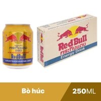 thùng 24 lon nước tăng lực bò húc red bull 250 ml hàng công ty Việt Nam/ hàng Thái