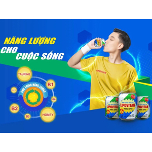 Thùng 24 lon nước tăng lực Lipovitan mật ong 245ml