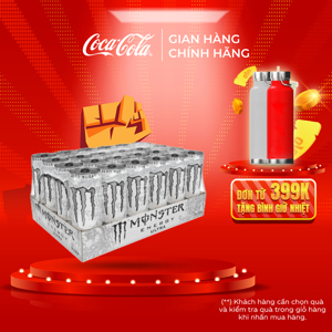 Thùng 24 lon nước tăng lực Monster Energy Ultra 355ml