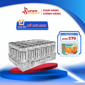 Thùng 24 lon nước tăng lực Monster Energy Ultra 355ml