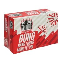 Thùng 24 lon nước tăng lực Warrior hương dâu 325ml