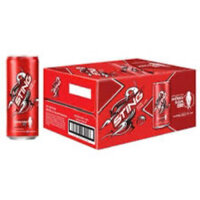 Thùng 24 lon nước tăng lực STING hương dâu tây đỏ 320ml