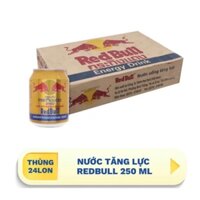 Thùng 24 Lon Nước Tăng Lực RedBull (250ml/lon)