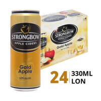 Thùng 24 lon nước táo lên men Strongbow 4.5% 330ml