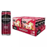 Thùng 24 lon nước táo lên men Strongbow 4.5% hương dâu đen 320ml