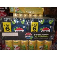 Thùng 24 Lon Nước Uống Có Gaz Pepsi Không Calo 320ml/Lon