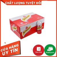Thùng 24 lon Schweppes Dry Ginger Ale hương gừng 330ml - Đồ uống Soda pha chế chuyên nghiệp
