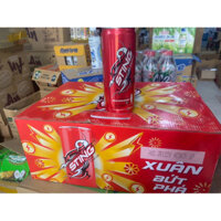 Thùng 24 lon Sting đỏ vị dâu/ vàng nhân sâm lon 320ml