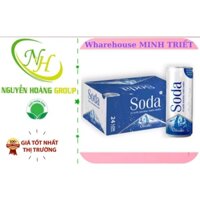 Thùng 24 Lon - Vikoda Nước Khoáng Thiên Nhiên Soda Lon 330 ml