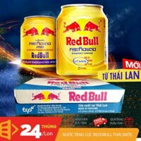 Thùng 24 lon x 250ml nước tăng lực RedBull Thái bổ sung thêm Zinic kẽm và vitamin