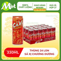 [Thùng 24 Lon x 330ml] Sá xị CHƯƠNG DƯƠNG Sleek_Shop Mint Mint.