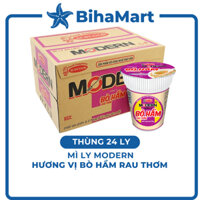 [THÙNG 24 LY] - ACECOOK - Mì ly Modern Bò Hầm Rau Thơm (65g/ly) - Mì ly ăn liền Modern hương vị Bò Hầm Rau Thơm