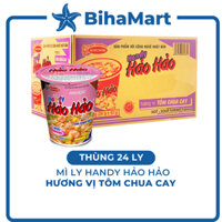 [THÙNG 24 LY] - ACECOOK - Mì ly Handy Hảo Hảo Tôm Chua Cay - Mì Handy Hảo Hảo Tôm Chua Cay (67g/ly) - Mì Handy Hảo Hảo