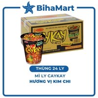 [THÙNG 24 LY] - ACECOOK - Mì ly Caykay hương vị kim chi  (Caykay Kimchi) - Kaycay vị kim chi / Caykay kim chi (Cay Kay K