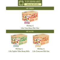 [THÙNG 24 LY] - MASAN - Mì Omachi lẩu cầm tay 3 vị: Tôm hùm phô mai, Tomyum hải sản, Nghêu nấm rong biển (62-81g/ly)