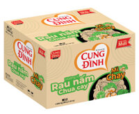 Thùng 24 Ly Mì Chay Cung Đình Rau Nấm Chua Cay 69g  Ly