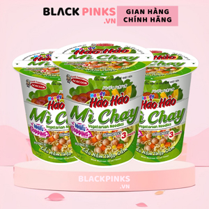 Thùng 24 ly mì chay Handy Hảo Hảo lẩu nấm thập cẩm 66g