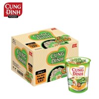 THÙNG 24 LY MÌ CHAY HƯƠNG VỊ RAU NẤM CHUA CAY SOUR AND SPICY MUSHROOM FLAVOUR VEGETARIAN INSTANT NOODLE CUNG ĐÌNH