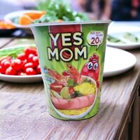 Thùng 24 ly mì có xúc xích Yes Mom 76g