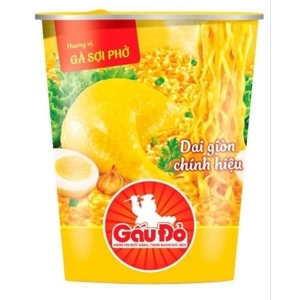 Thùng 24 Ly Mì Gấu Đỏ Vip Gà Sợi Phở