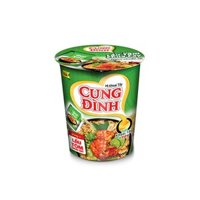 Thùng 24 ly mì khoai tây Cung Đình lẩu tôm chua cay 65g