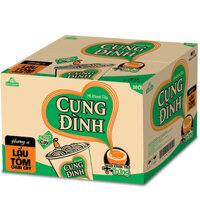 Thùng 24 ly mì khoai tây Cung Đình lẩu tôm chua cay 65g