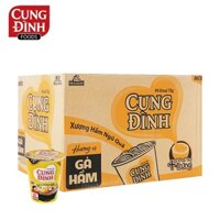 THÙNG 24 LY MÌ KHOAI TÂY HƯƠNG VỊ GÀ HẦM STEWED CHICKEN FLAVOUR INSTANT NOODLES CUNG ĐÌNH